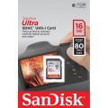 KARTA SANDISK ULTRA SDHC 16GB 80MB/s UHS-I Class 10