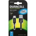Duracell Kabel USB-A / USB-C 3.0 1m czarny
