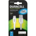 Duracell Kabel USB-A/ Apple Lighting 2m biały