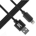 Kabel Przewód Green Cell Lightning-USB do Apple iPhone iPad Nylon 1m