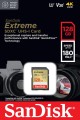 KARTA SANDISK EXTREME SDXC 128 GB 180/90 MB/s C10 V30 UHS-I U3