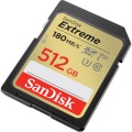 KARTA SANDISK EXTREME SDXC 512 GB 180/130 MB/s C10 V30 UHS-I U