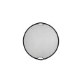 Quadralite Blenda z uchwytem srebrno-biała 60 cm