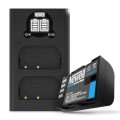ładowarka dwukanałowa Newell DL-USB-C i akumulator