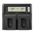 Ładowarka dwukanałowa Newell DC-LCD do akumulatorów DMW-BLK22