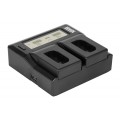 Ładowarka dwukanałowa Newell DC-LCD do akumulatorów DMW-BLK22