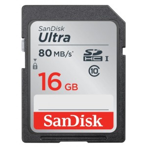 KARTA SANDISK ULTRA SDHC 16GB 80MB/s UHS-I Class 10