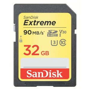 KARTA SANDISK EXTREME SDHC 32 GB 90/40 MB/s V30 UHS-I U3