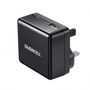 Duracell ładowarka sieciowa 5V 1 x USB-C 3A + 1 x USB-A 2.4A czarny