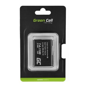 Bateria Green Cell EN-EL14 do Nikon D3200/ D3300/ D5100/ D5200/ D5300/ D5500/ Coolpix P7000/ P7700/ P7800 7.4V 1100mAh