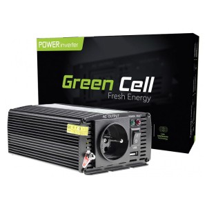 Samochodowa Przetwornica Napięcia Green Cell 24V do 230V 300W/600W