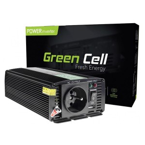 Samochodowa Przetwornica Napięcia Green Cell 24V do 230V 500W/1000W