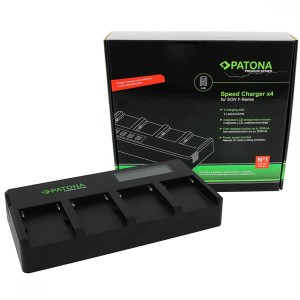 PATONA Premium 4-kanałowa ładowarka z LCD do serii NP-F