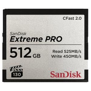 KARTA SANDISK EXTREME PRO CFAST 2.0 512 GB 525MB/s VPG130
