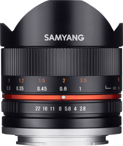 Obiektyw Samyang 8mm f/2.8 UMC Fish-Eye II Fuji X (Black)