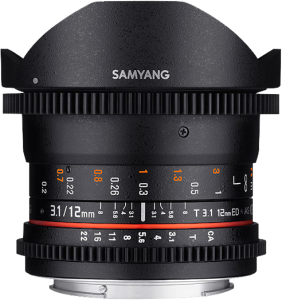 Obiektyw Samyang 12MM T3.1 VDSLR ED AS NCS FISH-EYE Fuji X