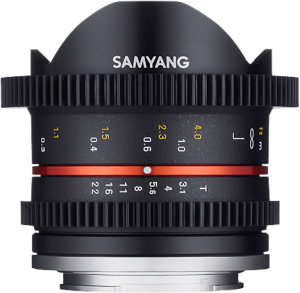 Obiektyw Samyang 8mm T3.1 Cine UMC Fish-Eye II Canon M