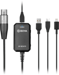 Adapter Boya BY-BCA70 / Professional XLR to Lightning Adapter Cable