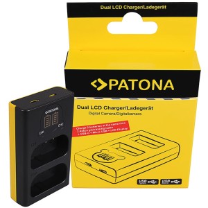 PATONA podwójna ładowarka USB LCD Panasonic DMW-BLJ31