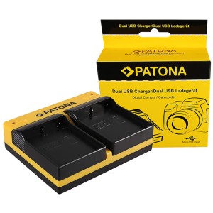 PATONA podwójna ładowarka USB do Olympus BLH-1