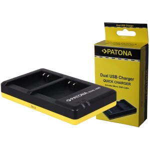 PATONA podwójna szybka ładowarka do Olympus Li-90B