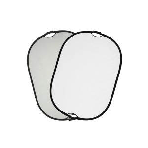 Quadralite Blenda z uchwytem srebrno-biała 90x120 cm GATUNEK II