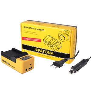 PATONA ładowarka synchroniczna USB LCD do Sony NP-FM50