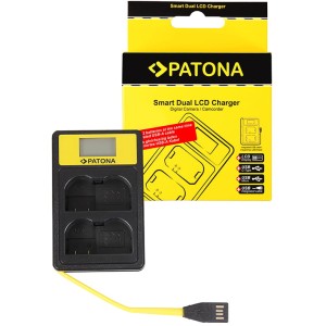 PATONA podwójna ładowarka Smart DUAL LCD USB EN-EL15