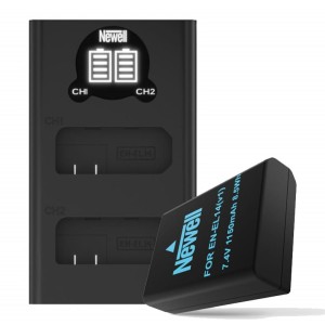 Zestaw ładowarka dwukanałowa Newell DL-USB-C i akumulator EN-EL14 do Nikon