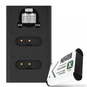 Zestaw ładowarka dwukanałowa Newell DL-USB-C i dwa akumulatory NP-BX1 do Sony