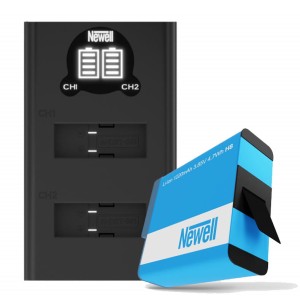 Zestaw ładowarka dwukanałowa Newell DL-USB-C i akumulator SPJB1B do GoPro Hero 8