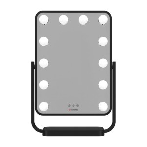 Lustro do makijażu Humanas HS-HM01 z oświetleniem LED - czarne