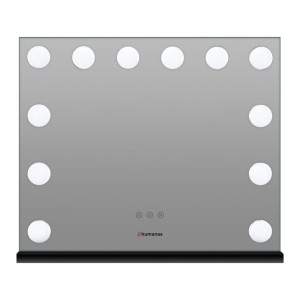 Lustro do makijażu Humanas HS-HM02 z oświetleniem LED - czarne