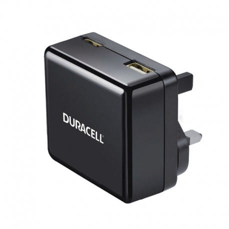 Duracell ładowarka sieciowa 5V 1 x USB-C 3A + 1 x USB-A 2.4A czarny