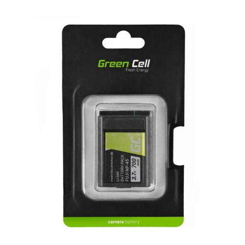 Akumulator Bateria Green Cell ® NP-45A NP-45 do Fujifilm FinePix L50/ J25/ J30/ XP60/ XP70/ Z10fd/ Z30/ Z35/ Z37/ Z71/ Z81/ 3.7V 700mAh