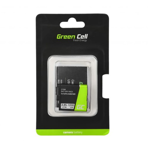 Bateria Green Cell AHDBT-501/ AABAT-001 do GoPro HD HERO5/ HERO6/ HERO7 Black 3.85V 1220mAh