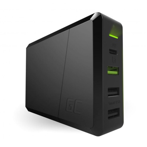 Ładowarka sieciowa Green Cell Power Source 75W 4-portowa z USB-C PD z możliwością Ładowania ultrabooków i technologią Ultra Charge