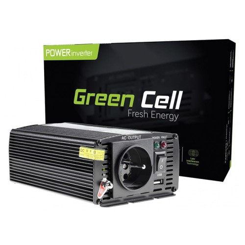 Samochodowa Przetwornica Napięcia Green Cell 24V do 230V 300W/600W