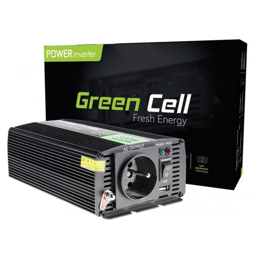 Samochodowa Przetwornica Green Cell 12V na 230V