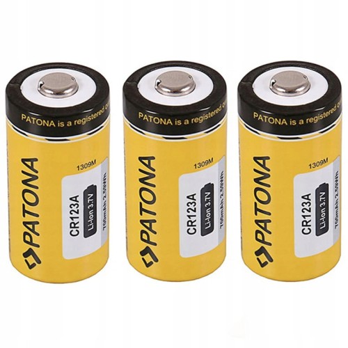 3X AKUMULATOR PATONA STANDARD CR123A