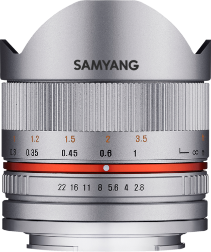 Obiektyw Samyang 8mm f/2.8 UMC Fish-Eye II Fuji X (Silver)
