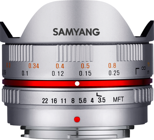 Obiektyw Samyang 7.5mm f/3.5 Fish-Eye MFT (Silver)