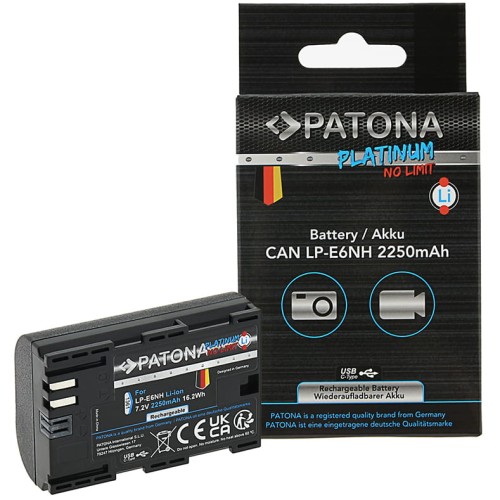 PATONA akumulator Platinum Canon LP-E6NH z USB-C