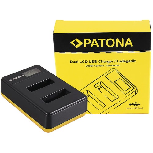 PATONA podwójna ładowarka USB LCD Sony NP-BX1