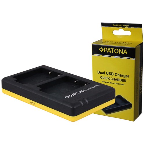 PATONA podwójna szybka ładowarka do Fuji NP-W126