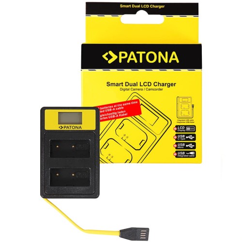 PATONA podwójna ładowarka Smart do Fuji NP-W126