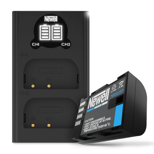 Zestaw ładowarka dwukanałowa Newell DL-USB-C i akumulator LP-E6N do Canon