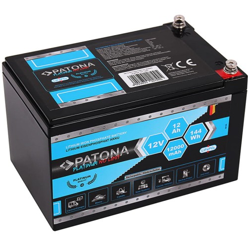 PATONA Platinum akumulator LiFePO4 12V 12Ah 144Wh 12.000mAh