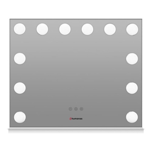 Lustro do makijażu Humanas HS-HM02 z oświetleniem LED - białe