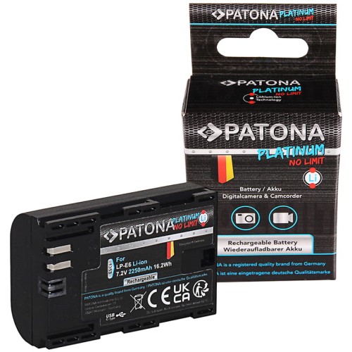 Akumulator PATONA PLATINUM LP-E6 z USB-C